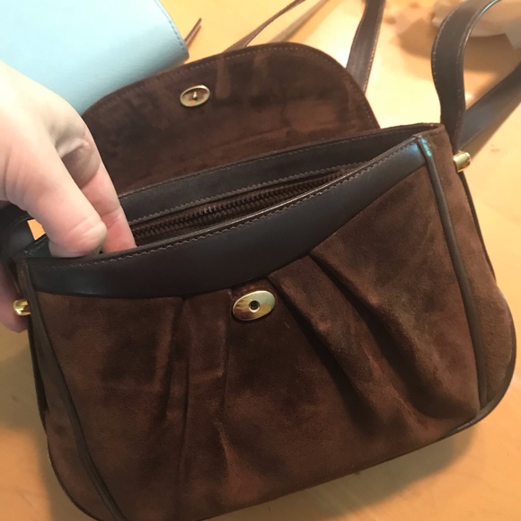 Suede brown Dellaporta purse - Picture 3 of 4